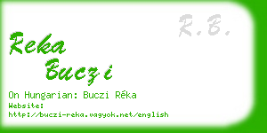 reka buczi business card